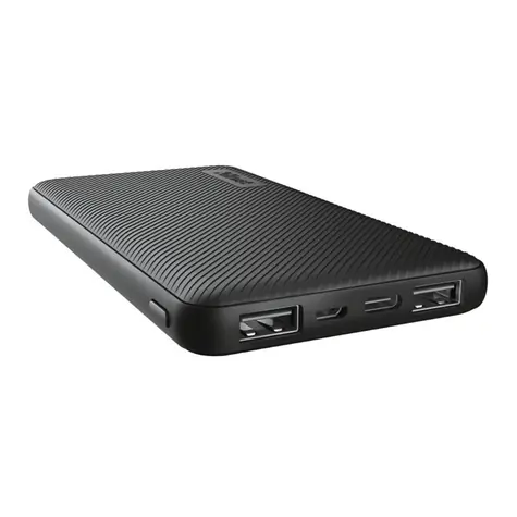 Trust Primo Ultra-thin 10000mAh čierna / 15W / 2x USB-A / 1x USB-C / 1x microUSB (vstup)