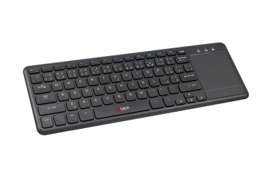 C-TECH WLTK-01 čierna / Bezdrôtová klávesnica s touchpadom / USB