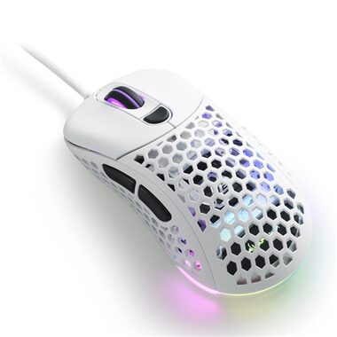 Sharkoon Light 200 biela / herná myš / optická / 16000 dpi / 1.8m kábel / LED kontrolka prevádzky / 6 tlačidiel