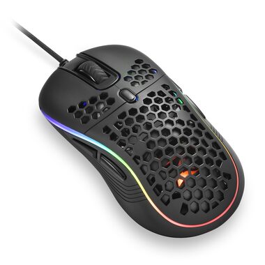 Sharkoon Light2 S čierna / herná myš / optická / 6200 dpi / 1.8m kábel / LED kontrolka prevádzky / 8 tlačidiel