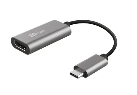 TRUST DALYX strieborná / adaptér / USB-C na HDMI / kábel 20 cm