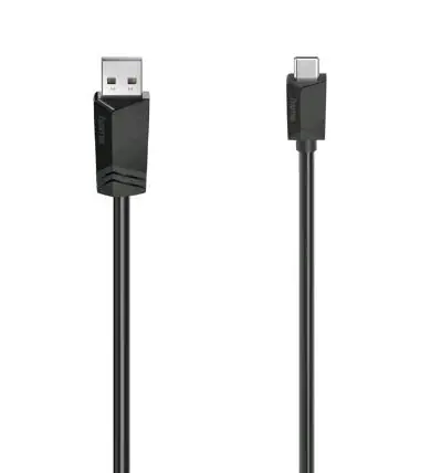 Hama 200633 kábel USB-A na USB-C 3 m čierna