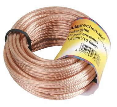 Hama 205142 reproduktorový kábel 2x 1.5 mm 10 m/ nebalený