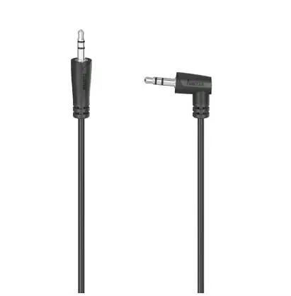 Hama 205285 audio kábel jack - jack 90 st. 0.5 m čierna