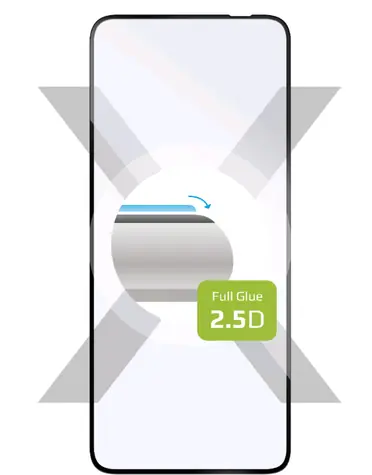 FIXED Ochranné tvrdené sklo Full-Cover pre Motorola Moto Edge 30 Neo čierna / lepenie cez celý displej