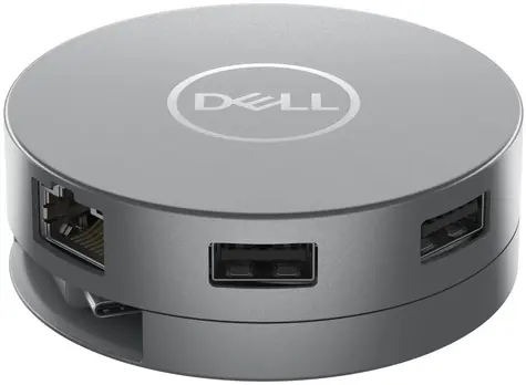 DELL DA305 sivá / Replikátor portov / pripojenie cez USB typ C &amp; HDMI &amp; DisplayPort &amp; RJ-45 &amp; 2x USB 3.1 &amp; USB-C