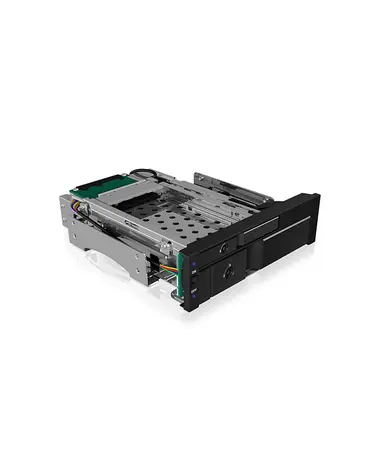 Icy Box IB-173SSK čierna / Externý box pre 2.5"/3.5" HDD / SATA/SAS / Hot-Swap