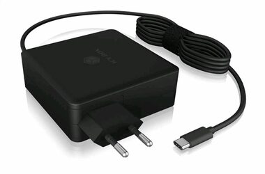 Icy Box IB-PS101-PD čierna / USB-A nabíjačka / 1x USB-A / + USB-C kábel 1.8m