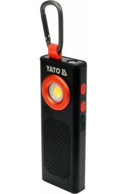 YATO YT-08557 pracovná lampa s reproduktorom / 5W / 500lm / funkcia powerbank / BT