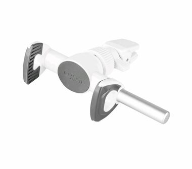 FIXED Butterfly Univerzálny držiak s uchytením do mriežky ventilácia biela