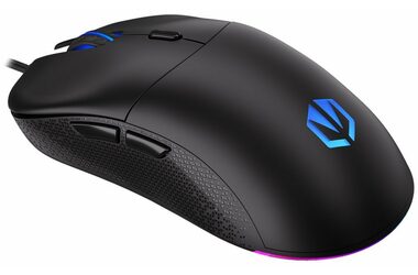 Endorfy GEM Plus čierna / optická / drôtová / herná / 19000 dpi / PAW3370 / 6 tlačidiel / RGB / Kailh GM8.0 / USB / 1.8m