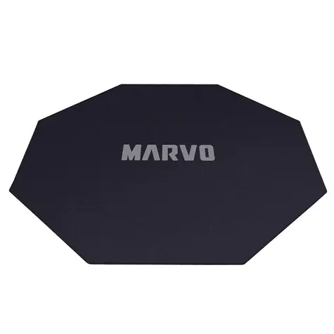 Marvo GM02 čierna / podložka pod kreslo / textilná / protišmyková / 1100 x 1100 x 2 mm
