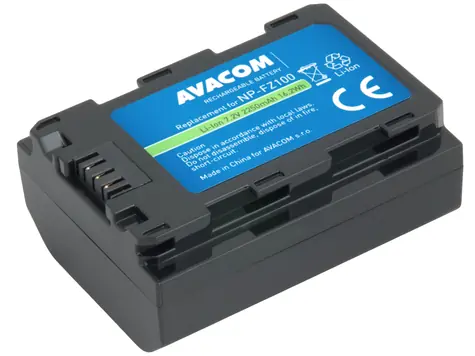 AVACOM Náhradná batéria Sony NP-FZ100 / Li-Ion / 7.2V / 2250mAh / 16.2Wh