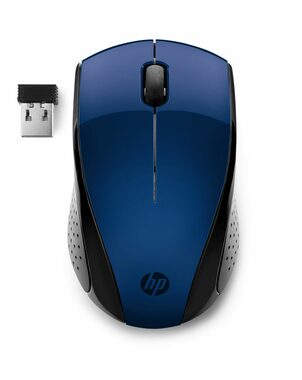 HP 220 modrá / bezdrôtová myš / optická / 1600 dpi / USB