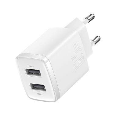 Baseus CCXJ010202 Compact nabíjačka do siete 2xUSB 10.5W biela