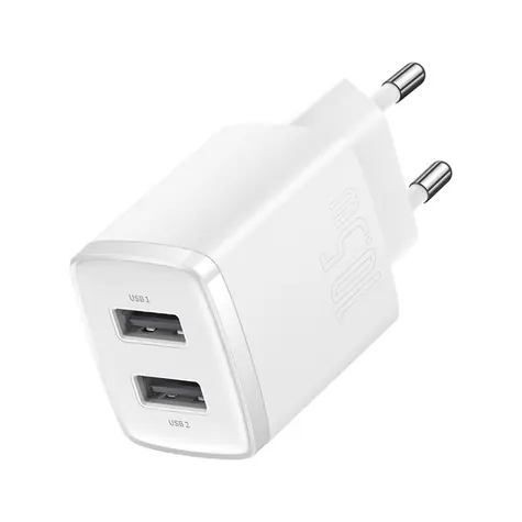 Baseus CCXJ010202 Compact nabíjačka do siete 2xUSB 10.5W biela