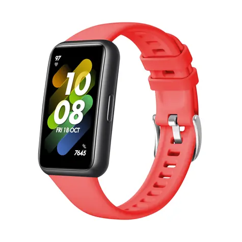FIXED Silicone Strap Silikónový remienok pre Huawei Band 7 červená