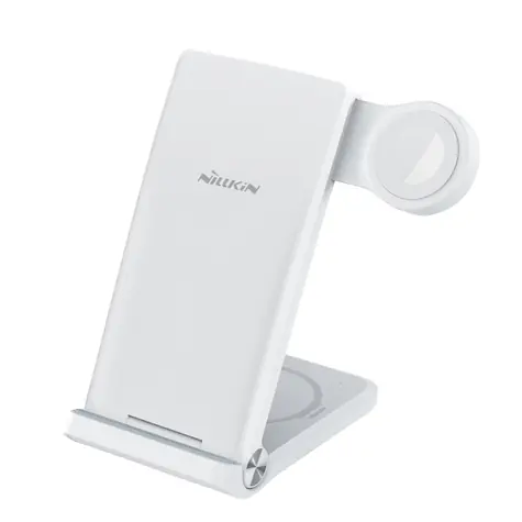 Nillkin PowerTrio 3v1 Bezdrôtová Nabíjačka pre Apple Watch biela (MFI)