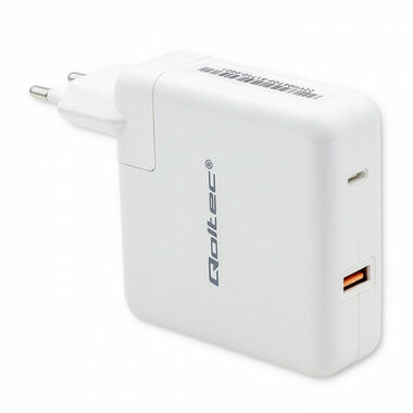 Qoltec 51710 USB-C rýchlo nabíjačka 108W biela / 5-20V / 3 - 4.7A / USB-C PD