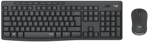 Logitech MK295 Silent tmavo šedá / Bezdrôtová sada klávesnice a myši / FR layout / USB / nanoprijímač