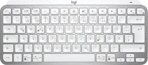 Logitech MX Keys Mini DE biela / bezdrôtová klávesnica / DE layout / Bluetooth / LED podsvietenie