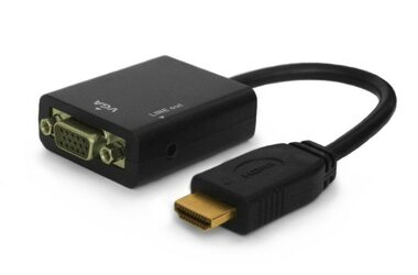 SAVIO CL-23 HDMI - VGA adaptér MF čierna