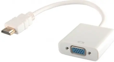 SAVIO CL-27B HDMI - VGA adaptér MF biela