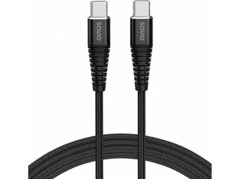SAVIO CL-160 USB-C kábel / 480 Mbit/s / 2m
