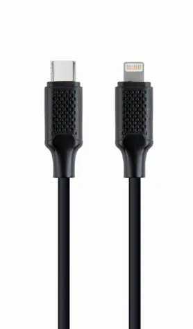 Gembird USB-C 2.0 (M) - Lightning (M) kábel 1.5 m čierna