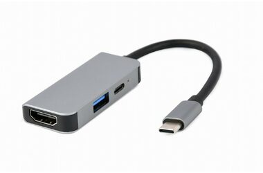 Gembird A-CM-COMBO3-02 / HUB 3V1 / HDMI / USB-A / USB-C