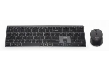 Gembird KBS-ECLIPSE-M500 / bezdrôtový set myš + klávesnica / US layout / čierna