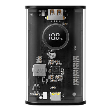 Tactical C4 Explosive 9600mAh čierna / Power Bank / USB / USB-C