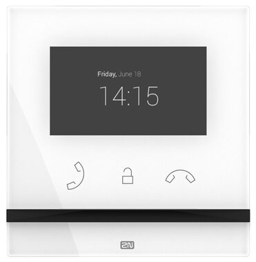 2N ATEUS-91378501WH Indoor Compact biela / vnútorná video jednotka / 4.3 &quot;farebný displej / HD audio / PoE,