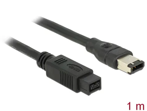 DeLock FireWire-Kábel FW400 6 Pin - FW800 9 Pin St/St 1.00 m