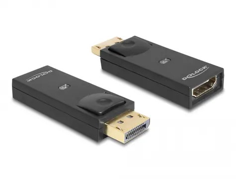 DeLock Adaptér DisplayPort 1.1 (M) - HDMI (F) pasívna čierna