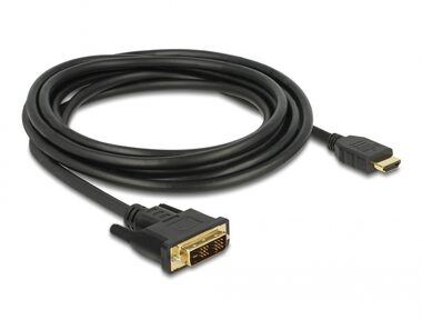 DeLock Kábel HDMI - DVI 18+1 3M / obojsmerný 