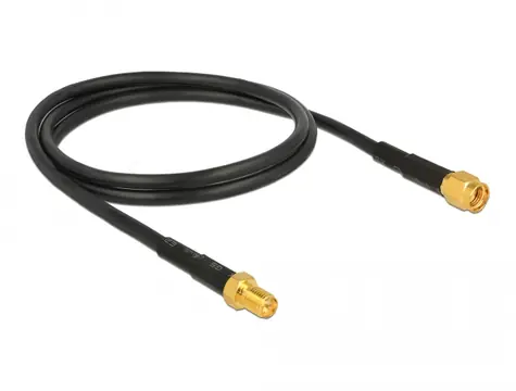 DeLock Anténny kábel RP-SMA plug - RP-SMA jack CFD/RF200 1m 