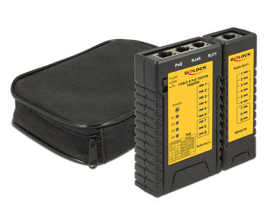 DeLock Káblový tester RJ45 + RJ12 + PoE
