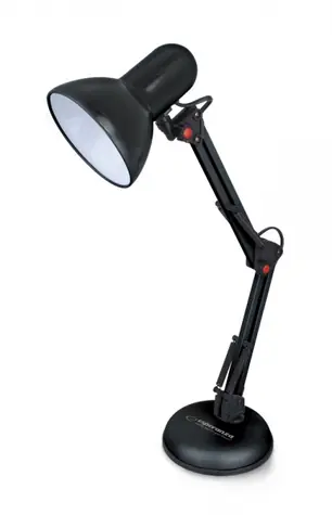 Esperanza ELD112K Avior čierna / Stolová lampa / pätica E27 / 12W