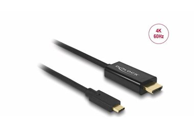 DeLock Kábel USB Type-C (M) - HDMI (M) 3M čierna / DP Alt Mód / 4K / 60Hz 