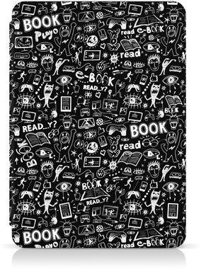 CONNECT IT púzdro pre Amazon Kindle Paperwhite 5 2021 (11th gen.) doodle čierna
