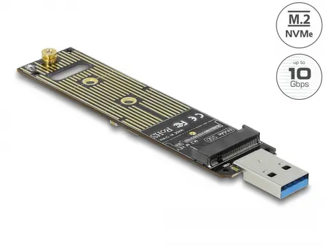 Delock Prevodník pre SSD M.2 NVMe PCIe s USB 3.1 Gen 2