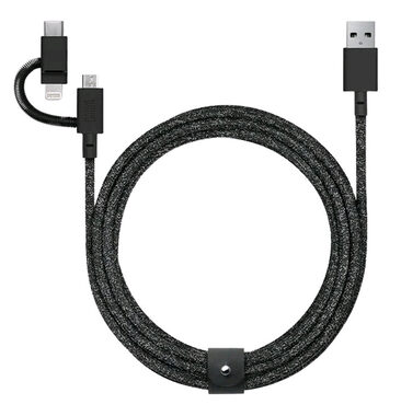 Native Union Belt Universal Cable USB-C/Lightning 1.5m čierna