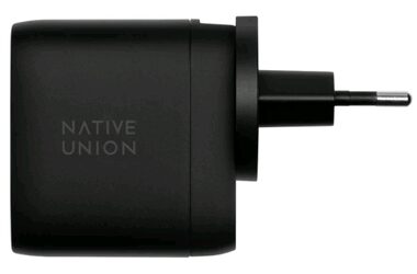Native Union Fast GaN Charger čierna / Power Delivery / 67W / 2x USB-C