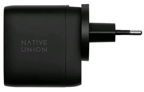 Native Union Fast GaN Charger čierna / Power Delivery / 67W / 2x USB-C
