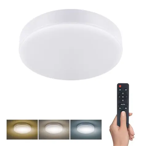Solight WO798 LED osvetlenie s diaľkovým ovládačom biela / 36W / 2160lm / 30cm / zmena chromatickosti / stmievateľné