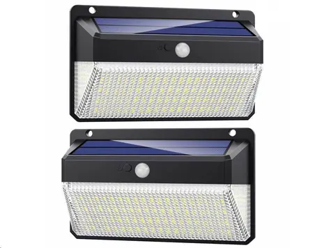 Viking M328SET vonkajšie solárne LED svetlá s pohybovým senzorom / 3000lm / IP65 / 328ks LED / 2ks