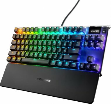 SteelSeries Apex 7 TKL - Red (US) čierna / Herná klávesnica / Mechanická / QX2 Red / RGB podsvietenie / US layout