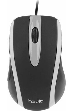 Havit MS753 čierna / Optická myš / 1000DPI / USB / 1.35 m