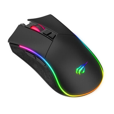 Havit GAMENOTE MS1001S RGB čierna / Herná myš / RGB / optická / 4800DPI / USB / 1.6 m / dopredaj